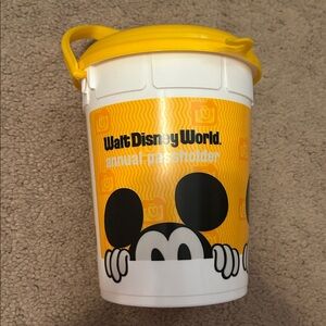 Disney Yellow and White Mickey Mouse Bucket